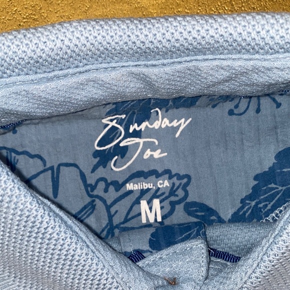 Sunday Sky Blue Men's Polo Shirt - Picture 3 of 4